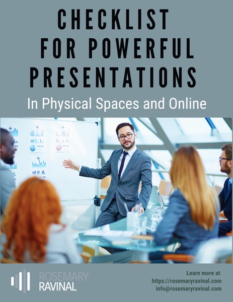Free Ebook: Checklist for Powerful Presentations:In Physical Spaces and Online