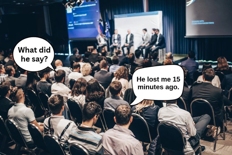 The Curse of Competence in Public Speaking